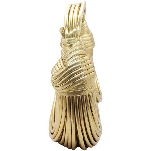 Stylish Crossbody Satchel in Z-Gold - Creative Noodle Shape Handbag for Women - Picture 3 of 7